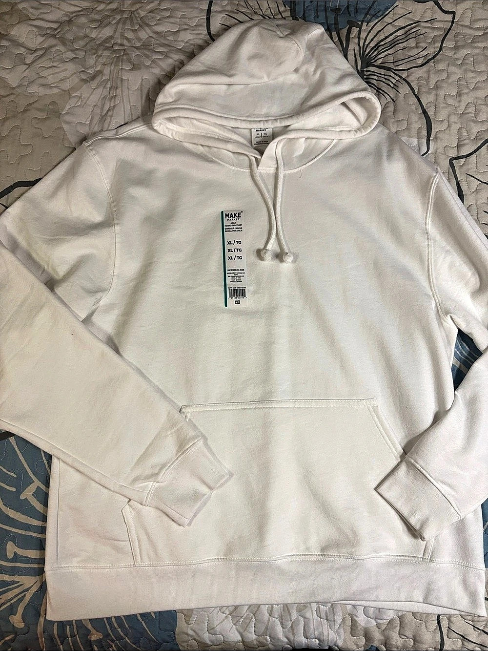 Make Market Adult Pullover Hoodie White XL